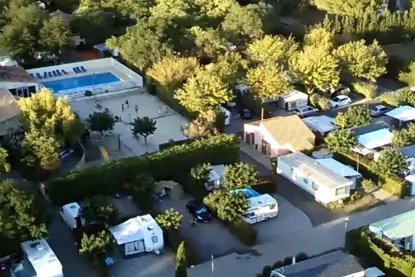 Vue aerienne camping les Vignes